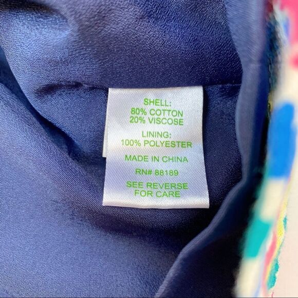 Lilly Pulitzer Hearts a Flutter Sleeveless Mini Dress Pink Blue Pattern 00 - Picture 13 of 16